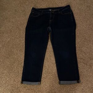 3/$10. Jennifer Lopez Midnight Blue Cropped Jeans